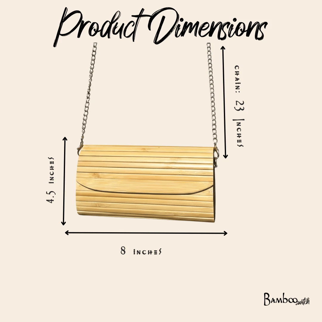 Bamboo Clutch Purse - Image 4