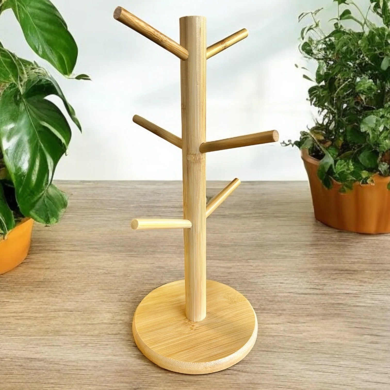 Bamboo Coffee Cup Tree Holder - Image 2