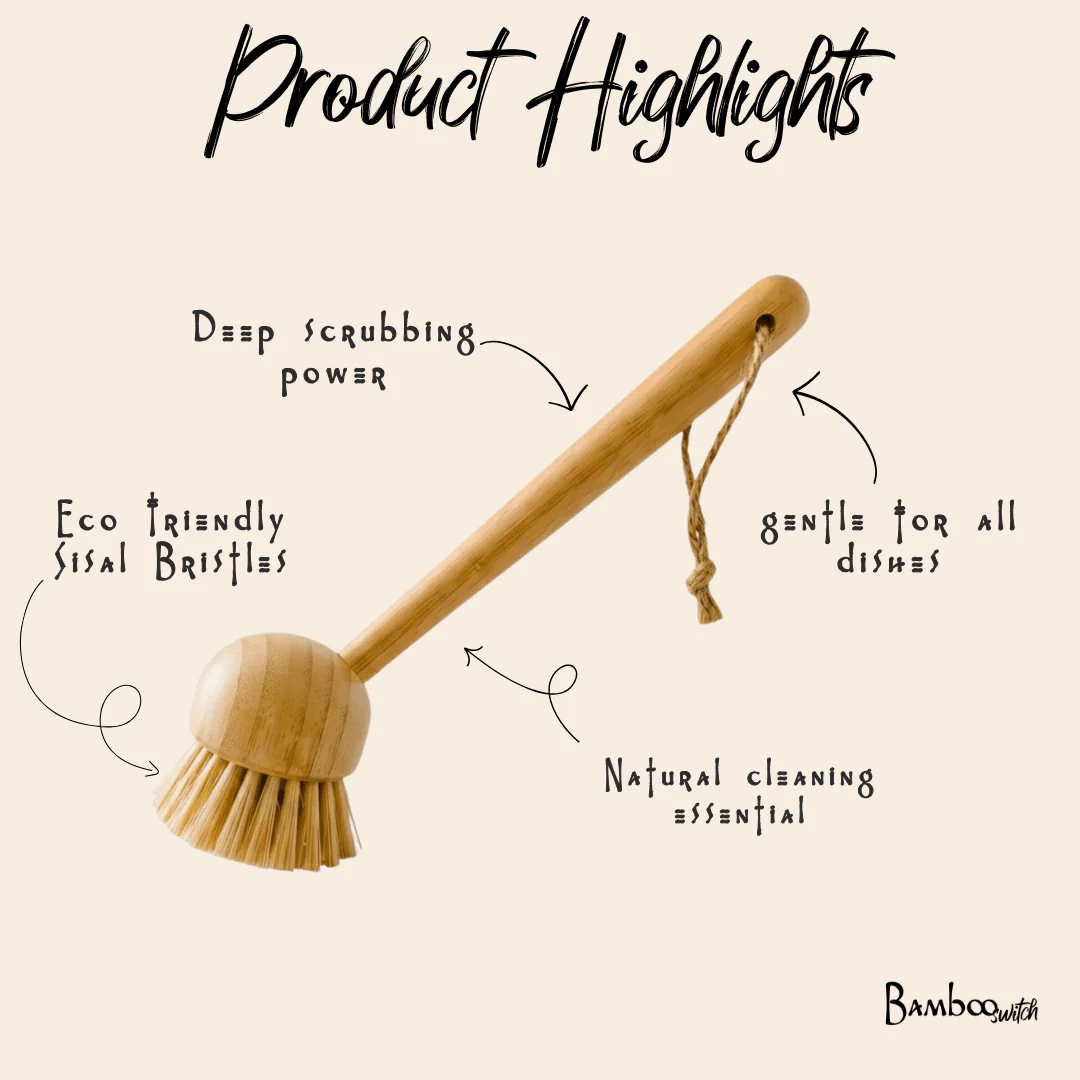 Bamboo Dish Brush - Image 5