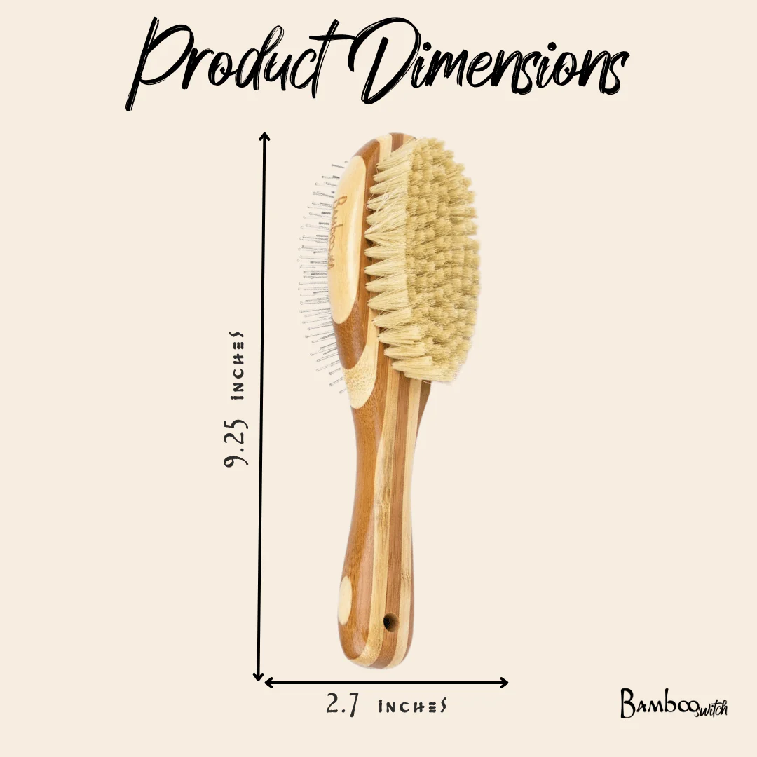 Bamboo Dog Brush for All Coats - Image 3
