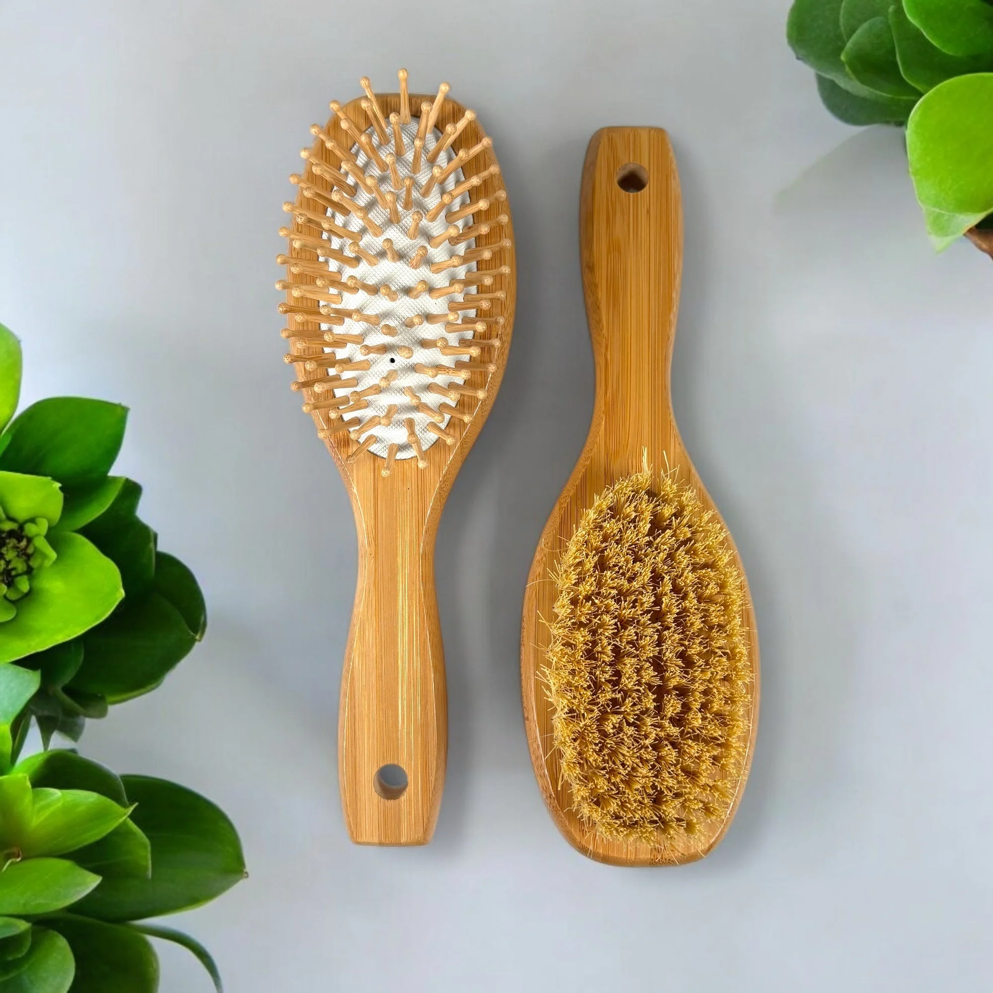 Bamboo Double-Sided Hair Brush - Image 5