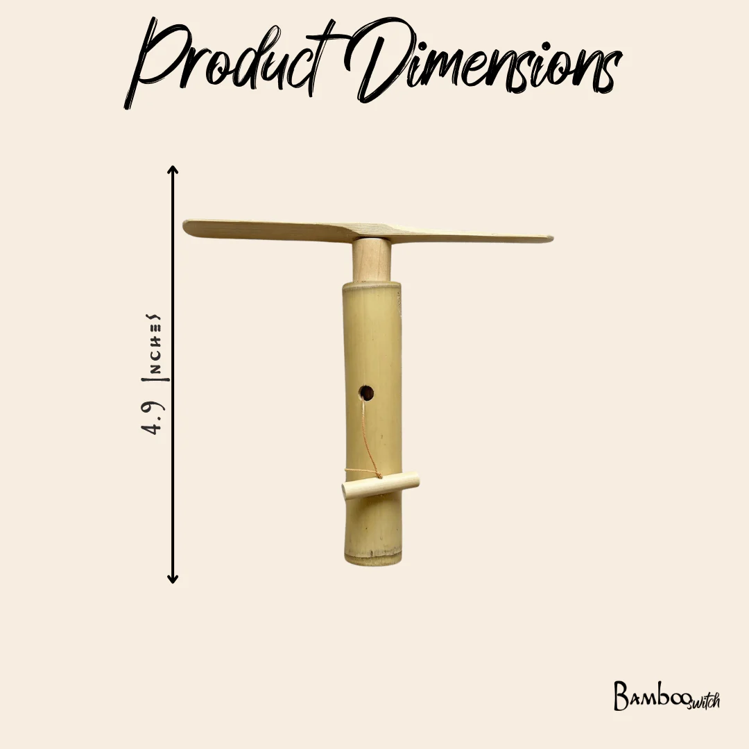 Bamboo Dragonfly Copter Kids Toy - Image 5