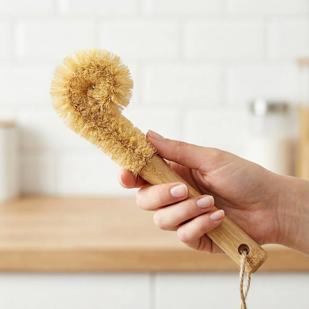 Bamboo Drinkware Cleaning Brush | Straight - Image 2