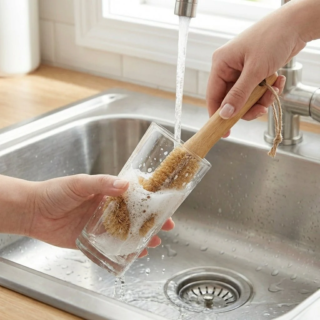 Bamboo Drinkware Cleaning Brush | Straight - Image 3
