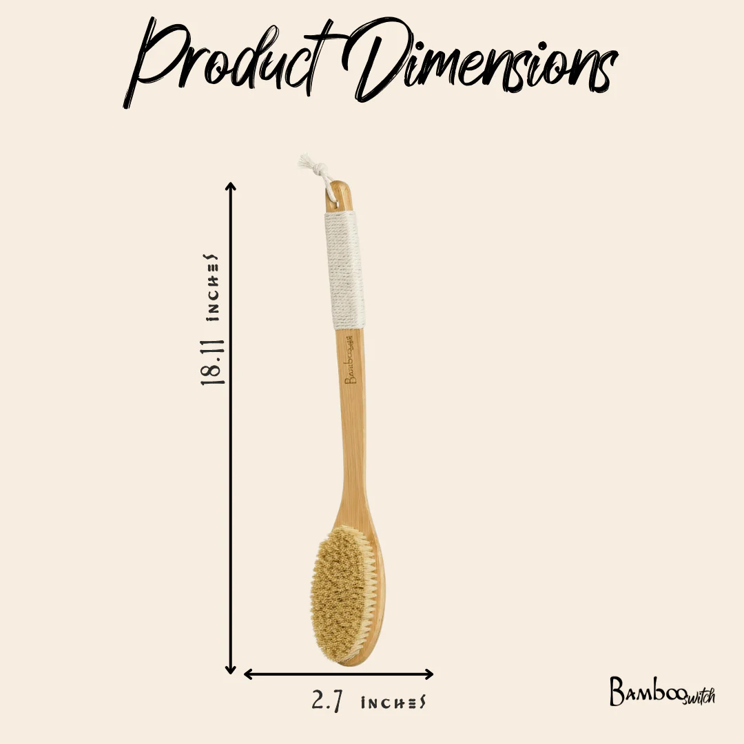 Bamboo Dry Brush | Curved Handle - Image 5