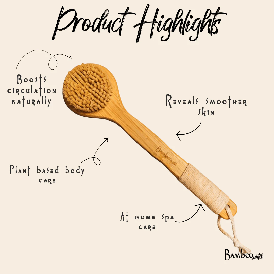 Bamboo Dry Brush | Sisal Bristles - Image 4