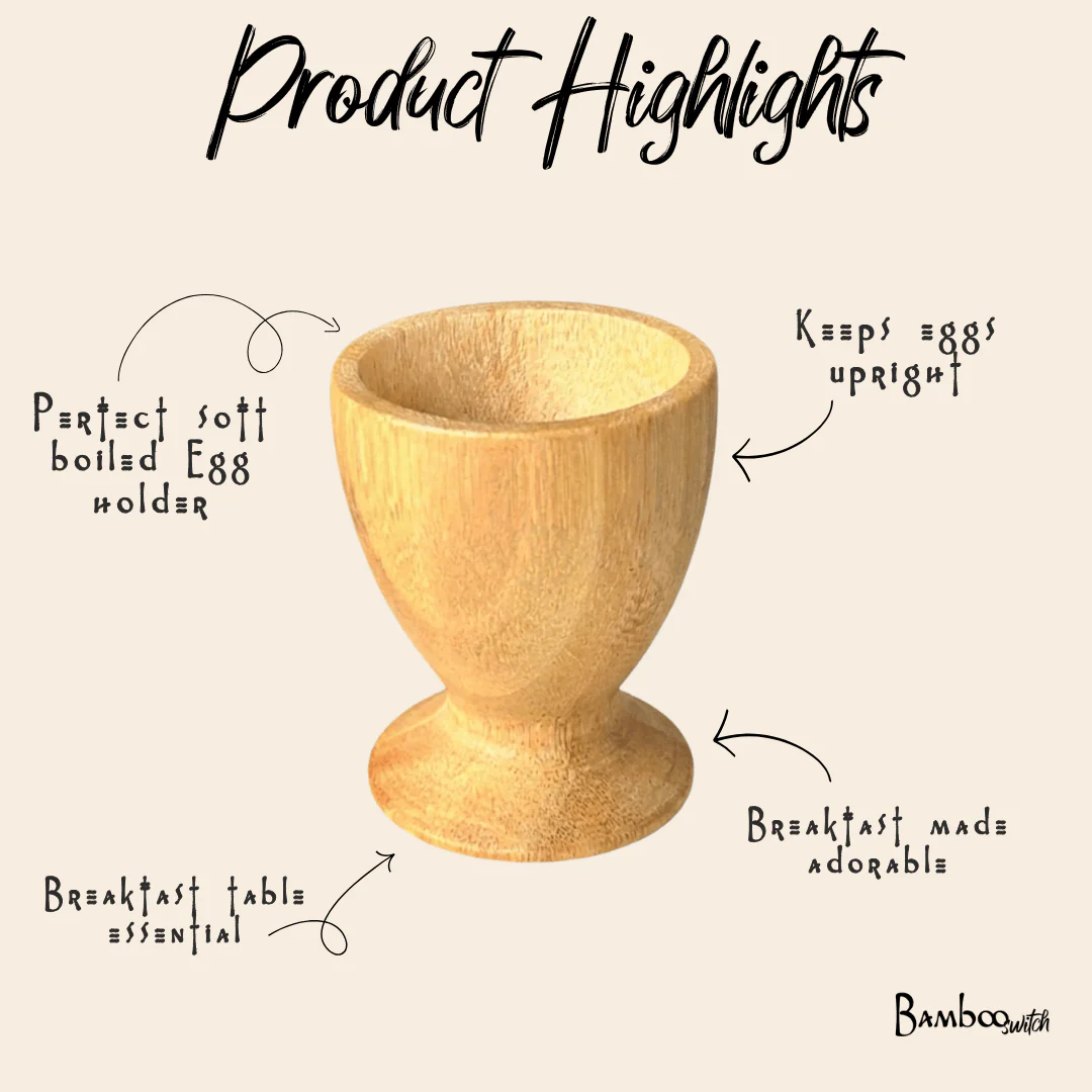 Bamboo Egg Cup - Image 3