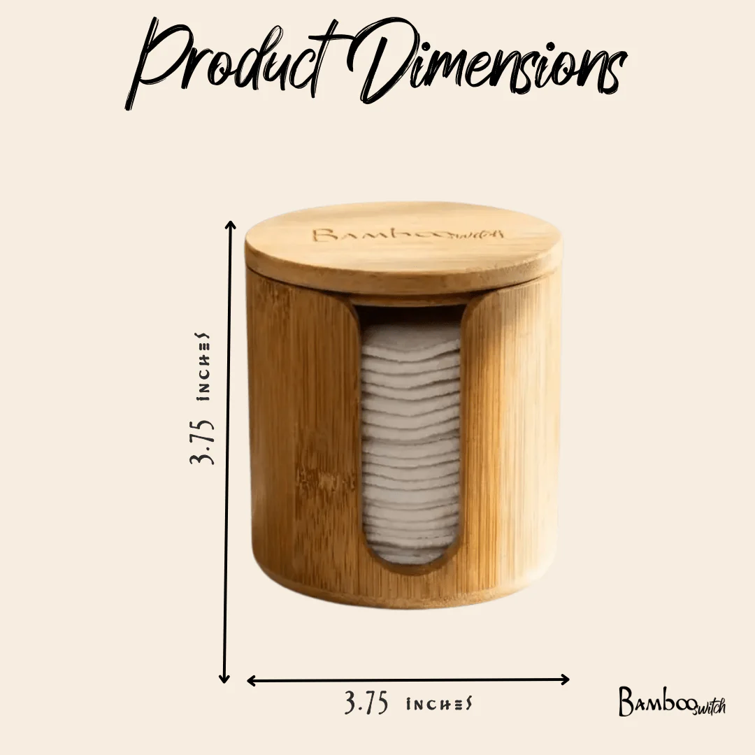 Bamboo Facial Rounds Holder - Image 10