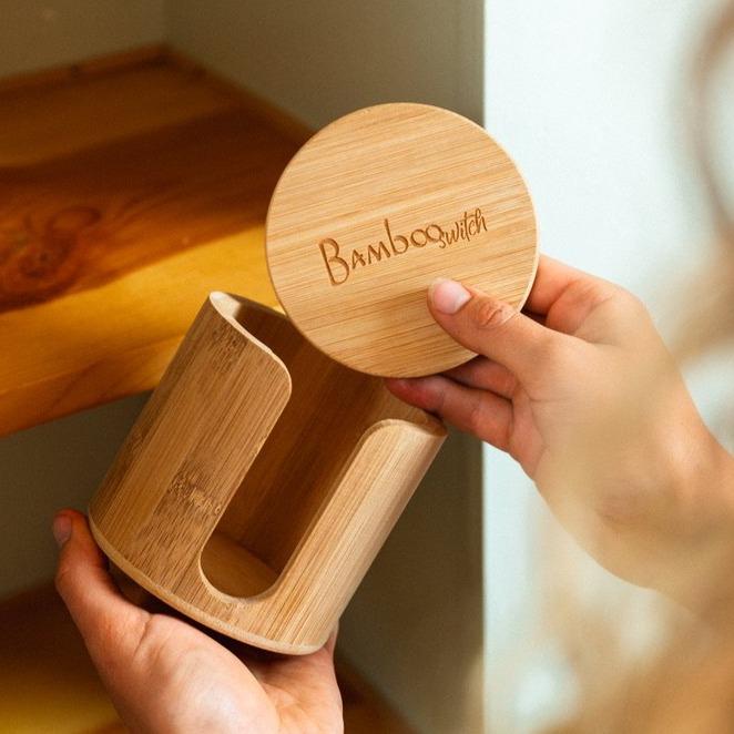 Bamboo Facial Rounds Holder - Image 4