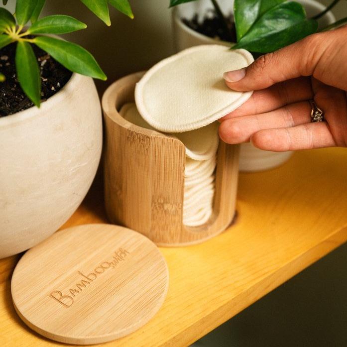 Bamboo Facial Rounds Holder - Image 5