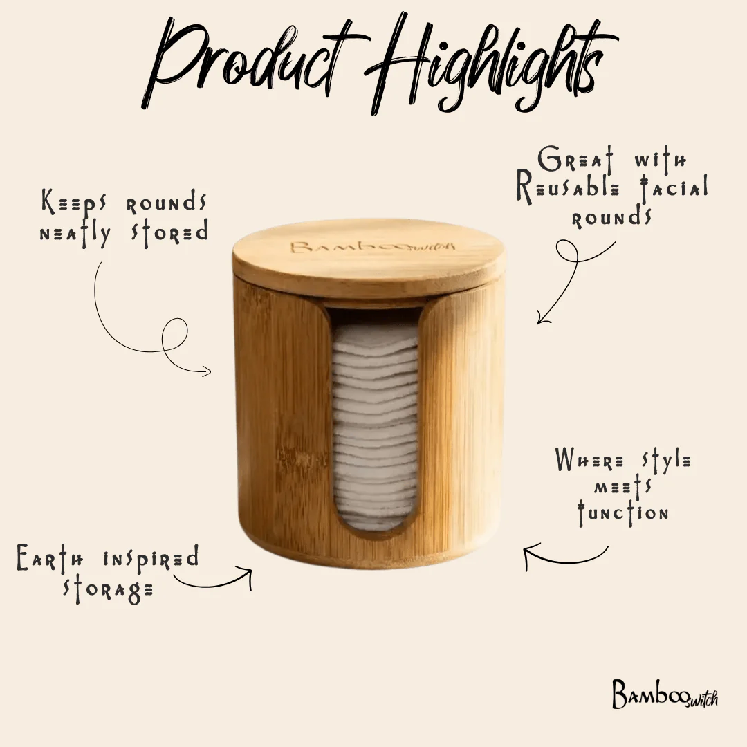 Bamboo Facial Rounds Holder - Image 9