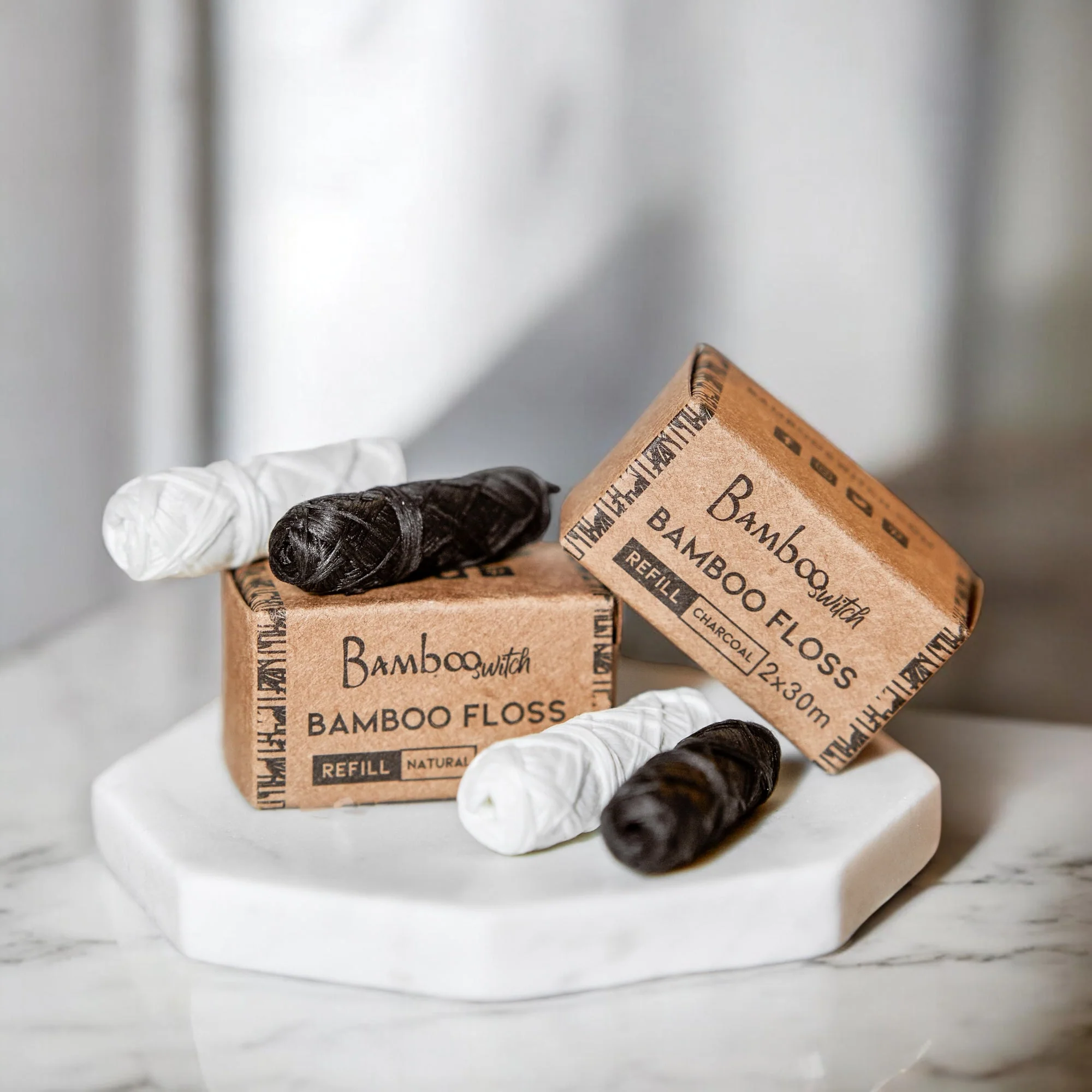 Bamboo Floss Refill Pack | 2 Floss Spools - Image 2