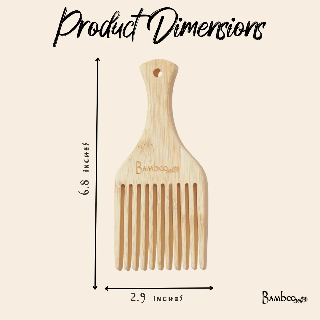 Bamboo Hair Pick - Image 5