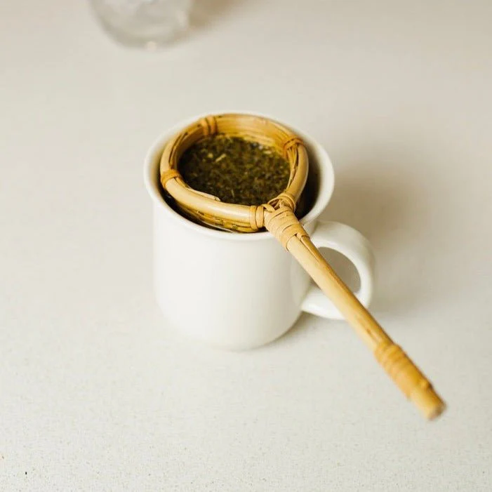 Bamboo Hand Woven Tea Strainer - Image 2