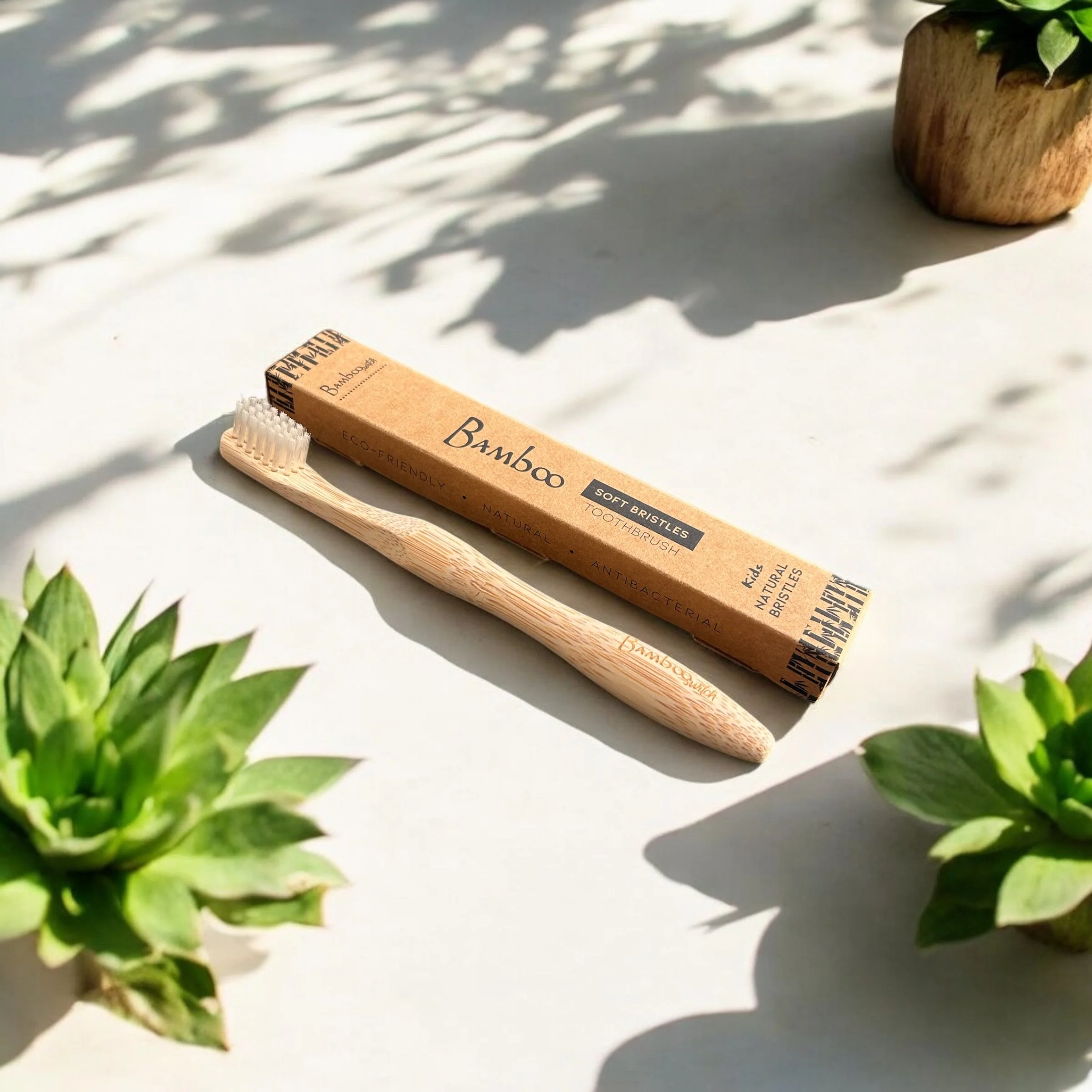 Bamboo Kids Toothbrush | Compostable Bristle - Image 4