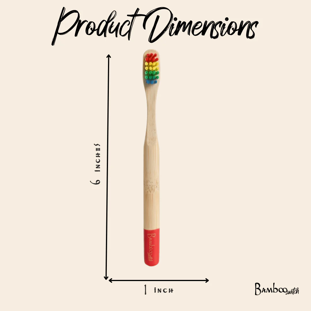 Bamboo Kids Toothbrush | Round Handle - Image 8