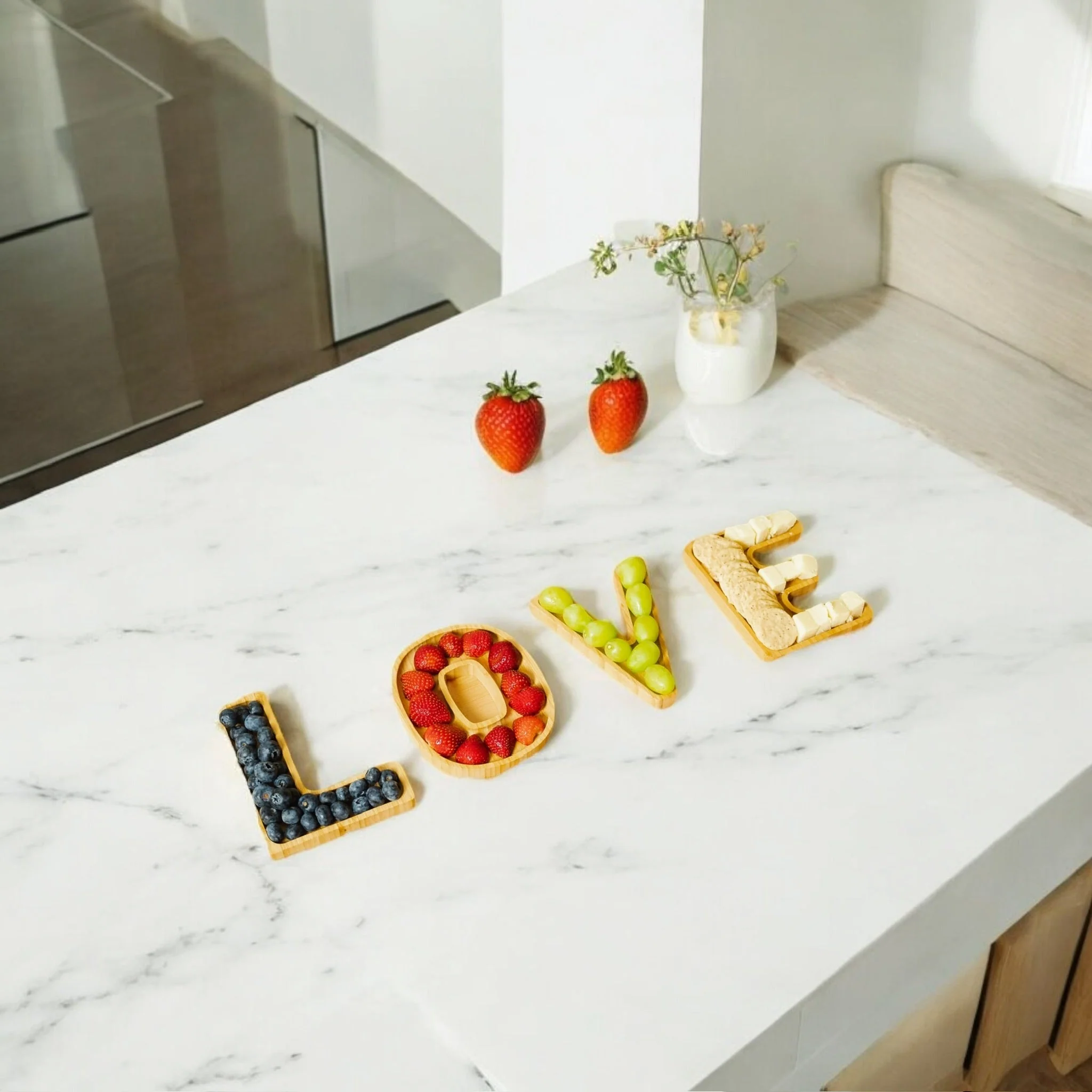 Bamboo L.O.V.E. Charcuterie Trays - Image 2