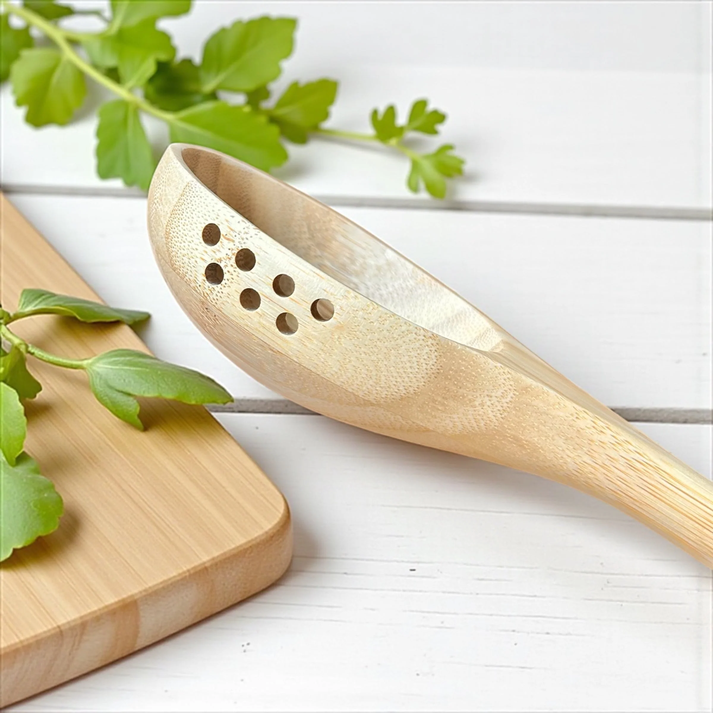 Bamboo Ladle | Straining Spoon - Image 3