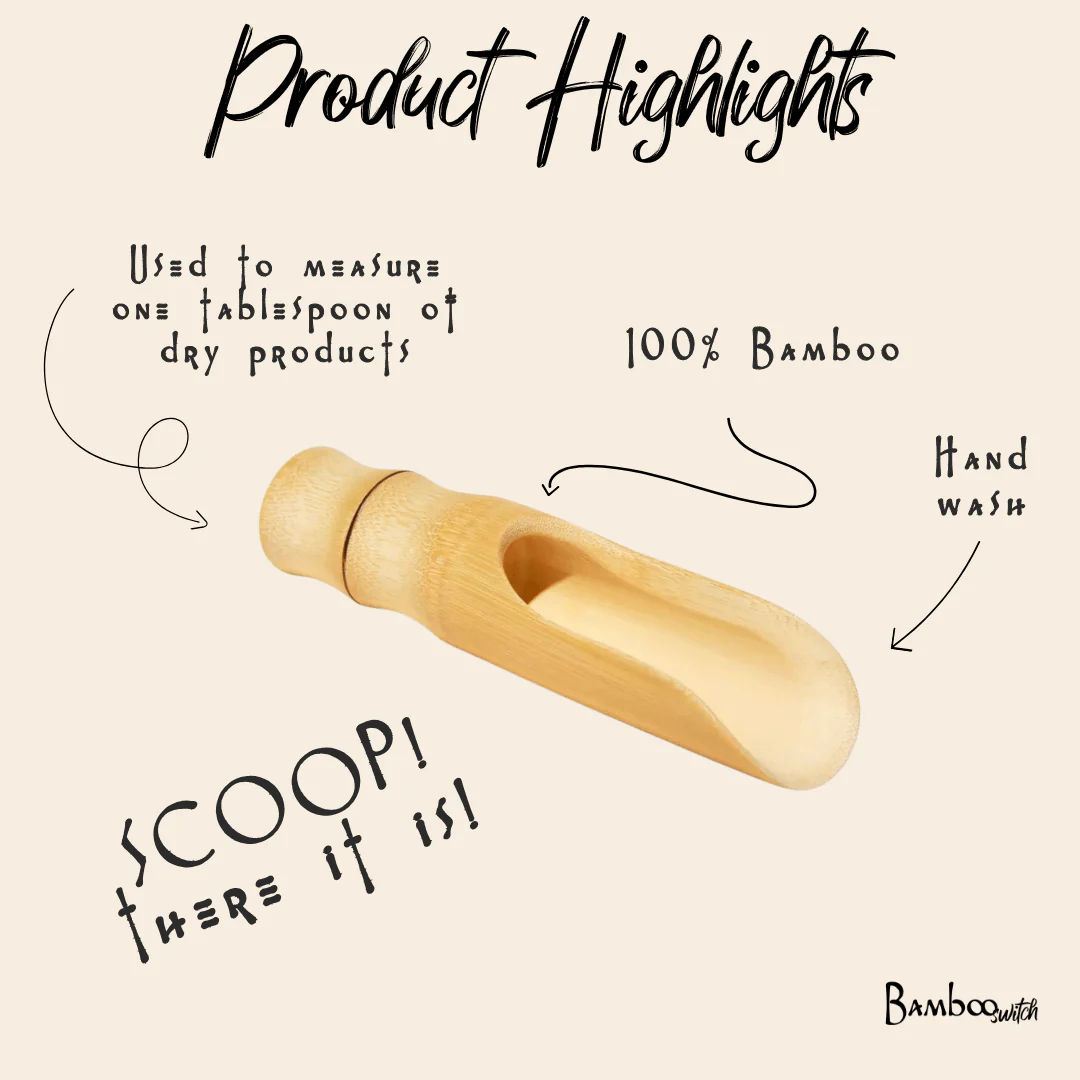 Bamboo Laundry Scoop | Wide Scoop - Image 2