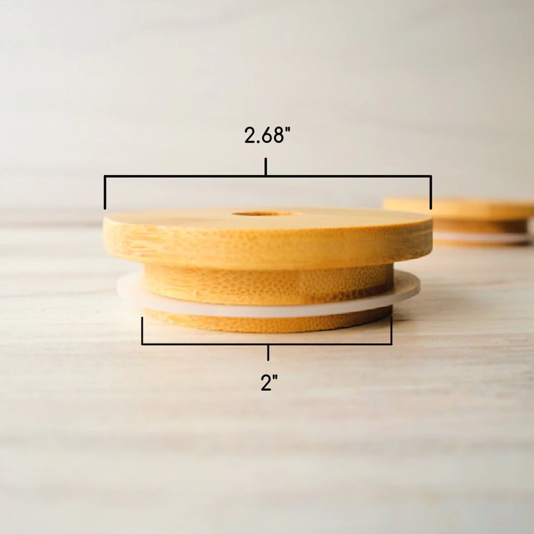 Bamboo Lid w/ Straw Hole - Image 3