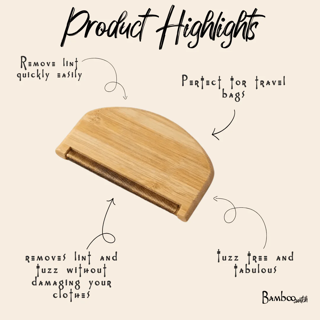 Bamboo Lint Remover | Travel Size - Image 3