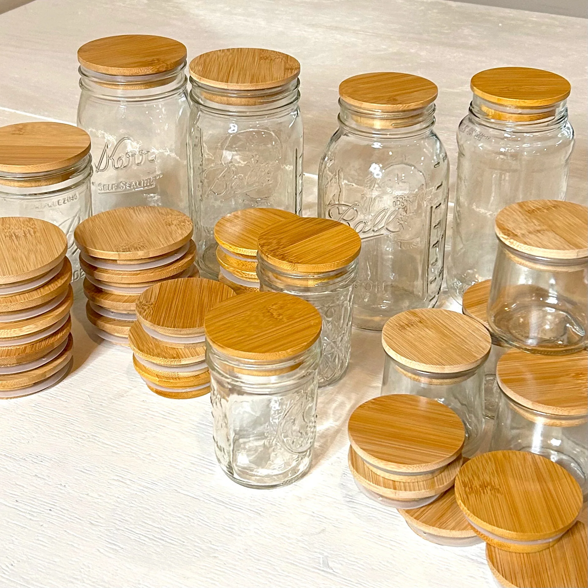Bamboo Mason Jar Lids - Image 2
