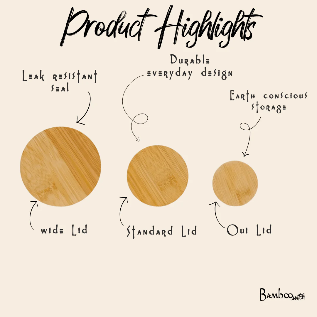 Bamboo Mason Jar Lids - Image 5
