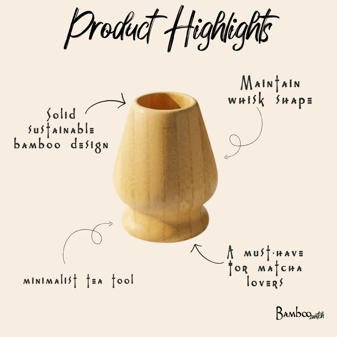 Bamboo Matcha Whisk Holder - Image 3