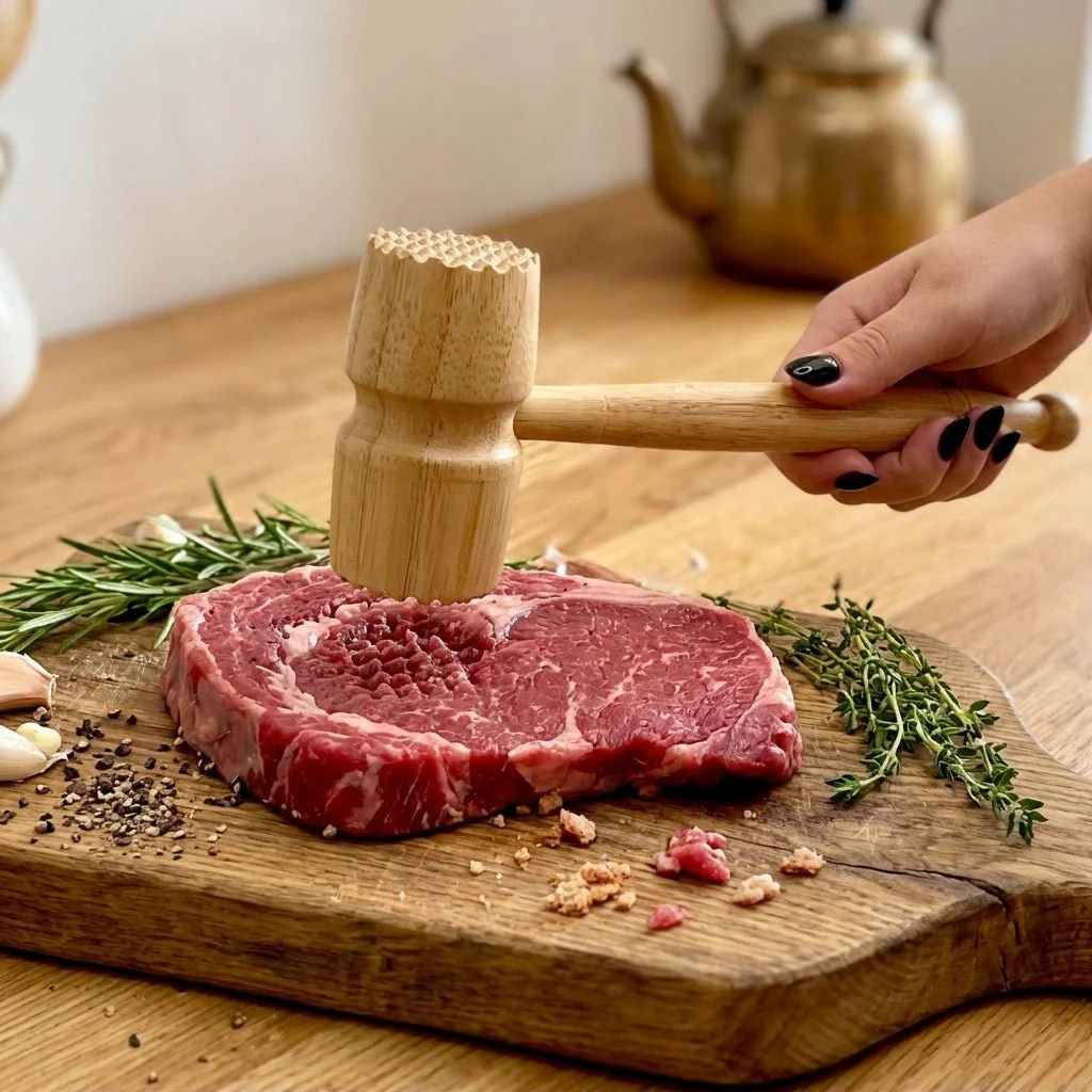 Bamboo Meat Hammer/Tenderizer - Image 2