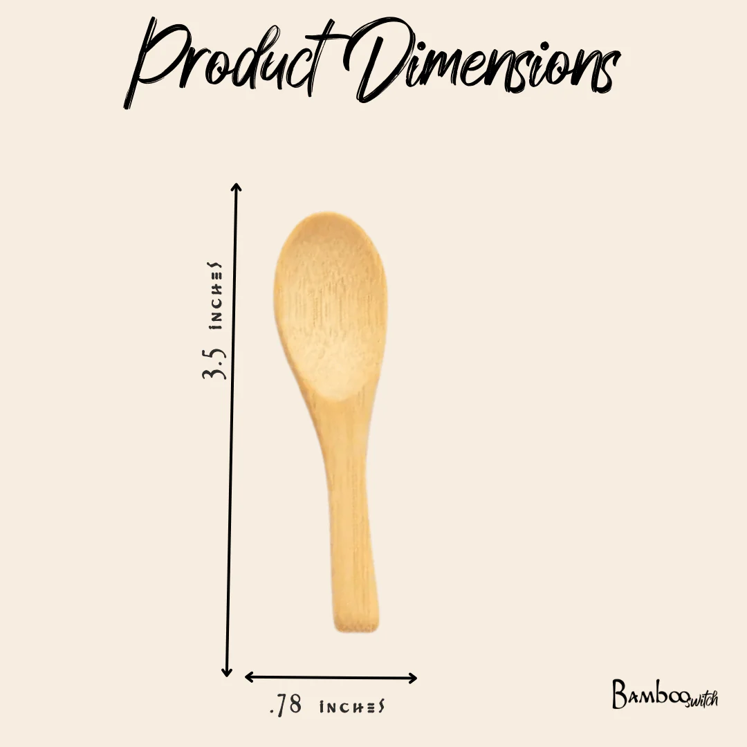 Bamboo Mini Spoon | Rounded Mini Paddle - Image 3