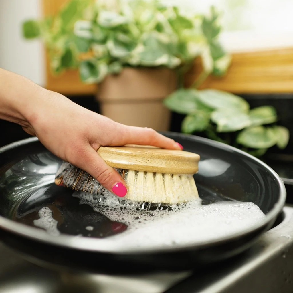 Bamboo Multipurpose Cleaning Brush | Sisal & Coconut Bristle - Image 3