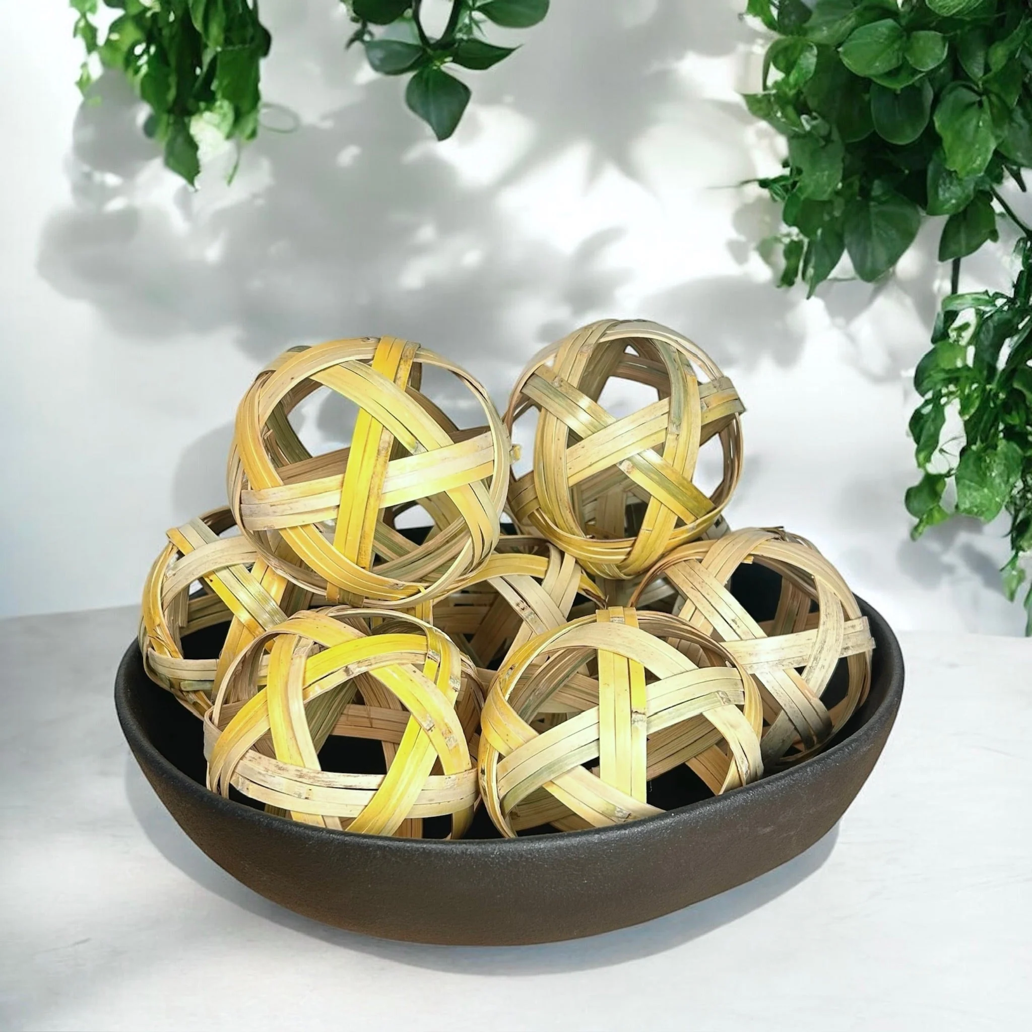 Bamboo Ornament | Handwoven | Decorative Ball - Image 4
