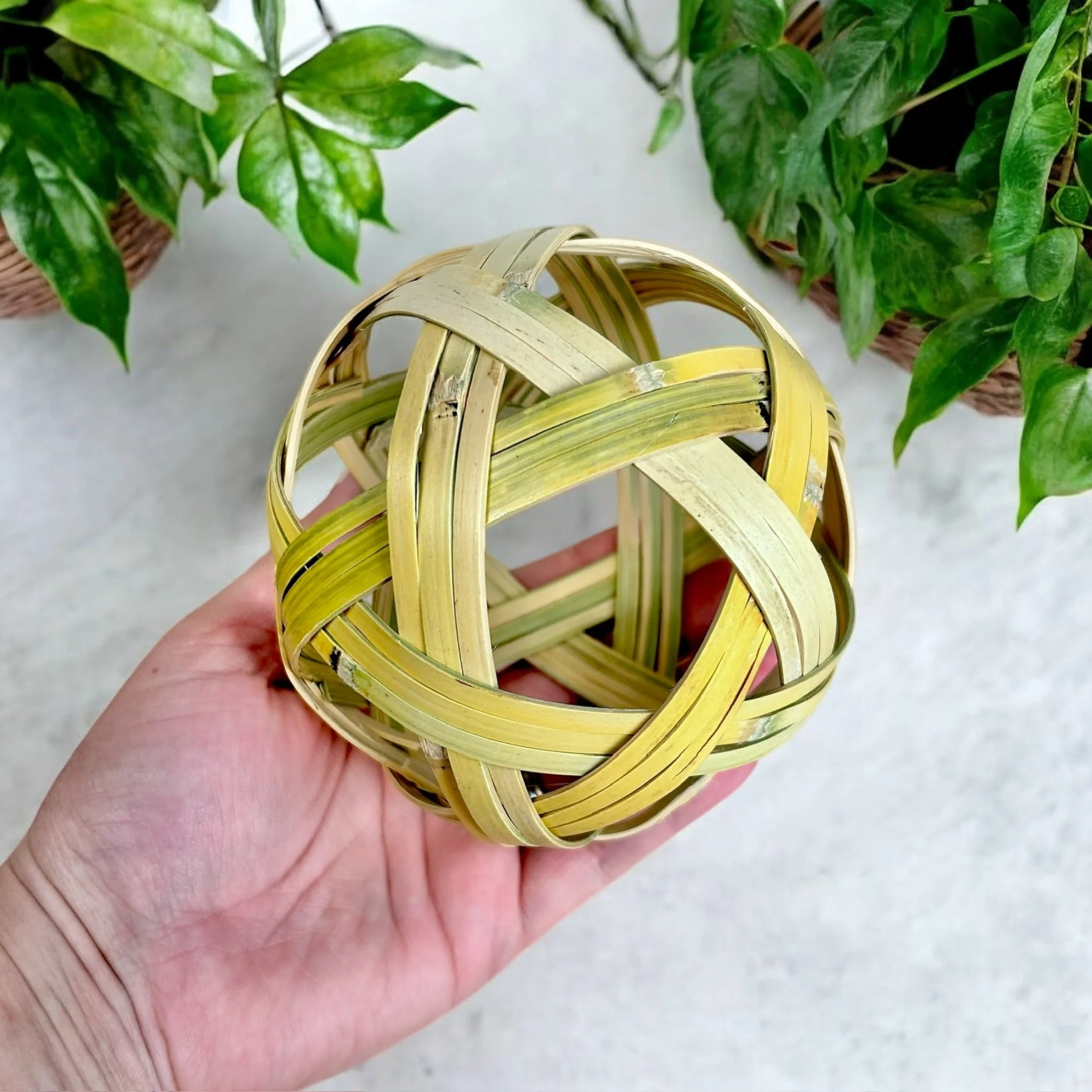 Bamboo Ornament | Handwoven | Decorative Ball - Image 5