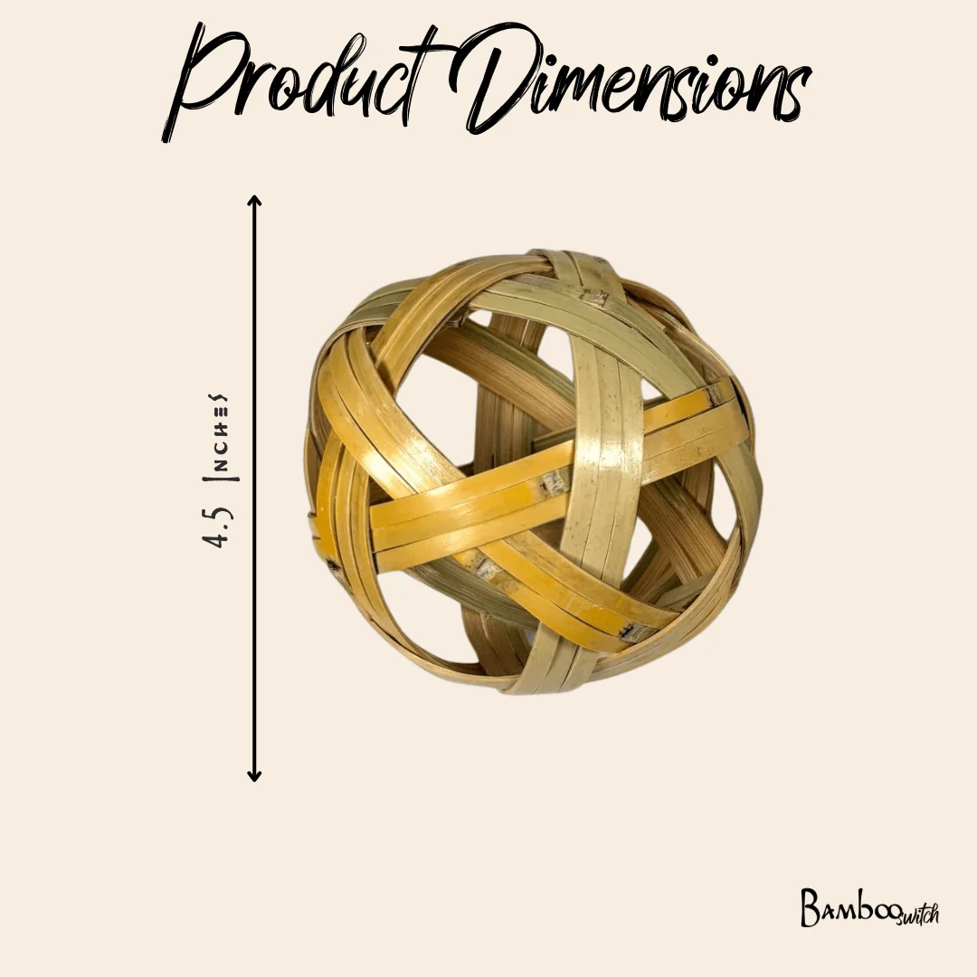 Bamboo Ornament | Handwoven | Decorative Ball - Image 7