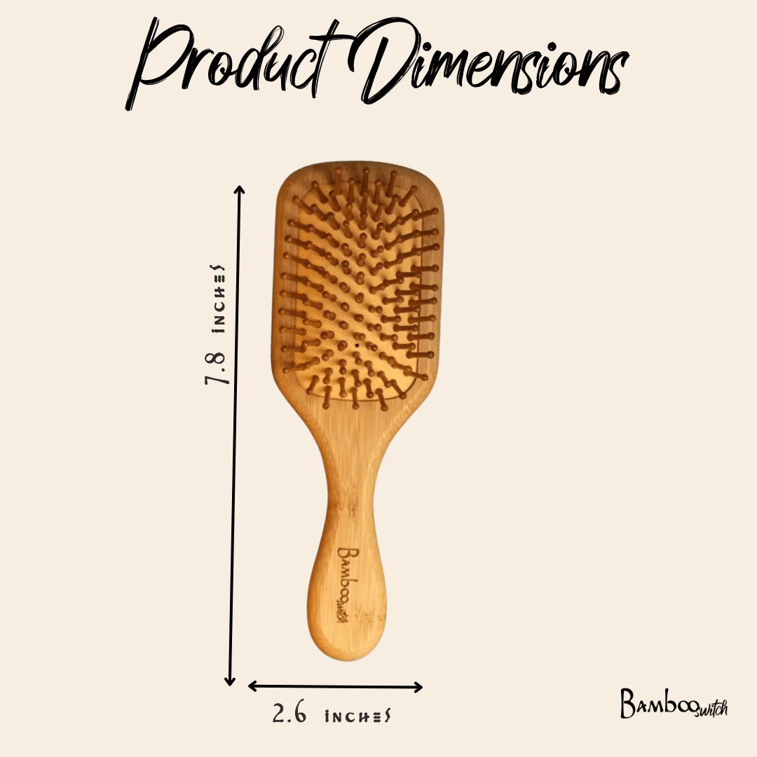Bamboo Paddle Hair Brush | For Kids - Image 5