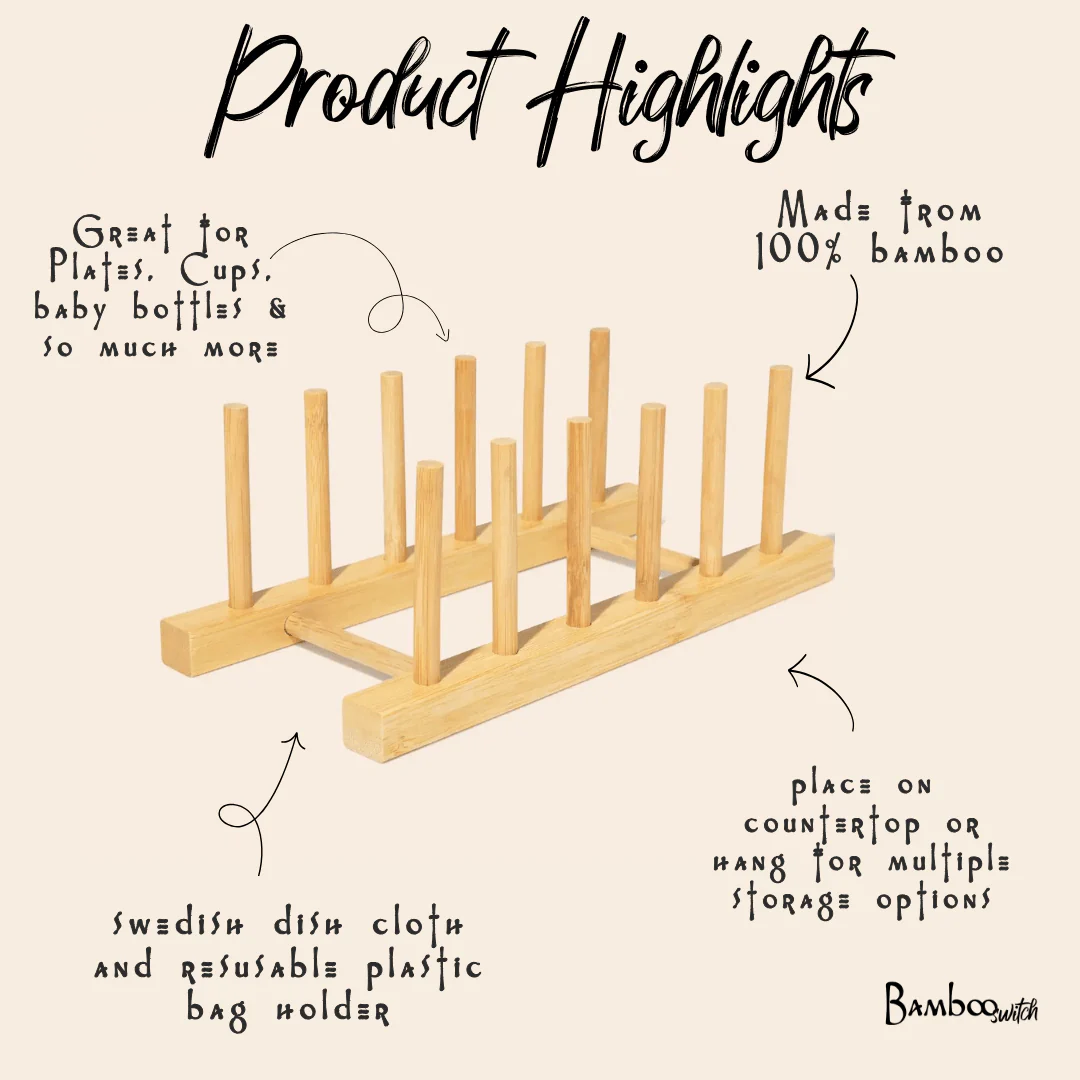 Bamboo Pegged Drying Rack - Image 7
