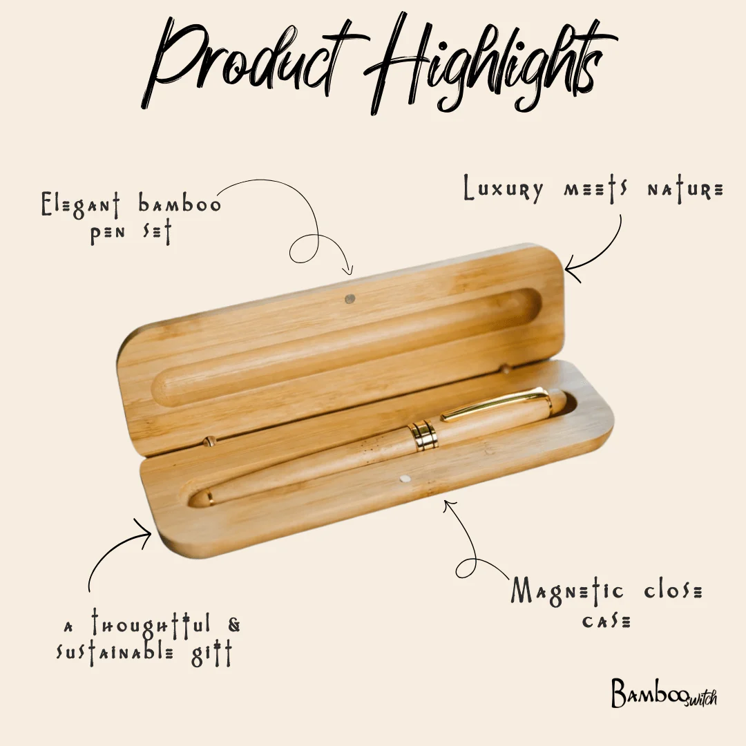 Bamboo Pen in Case - Image 3