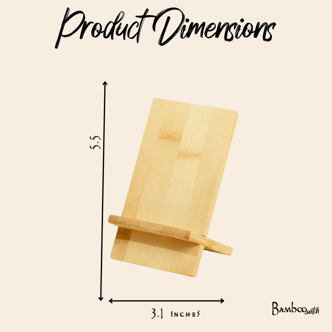 Bamboo Phone Stand - Image 3
