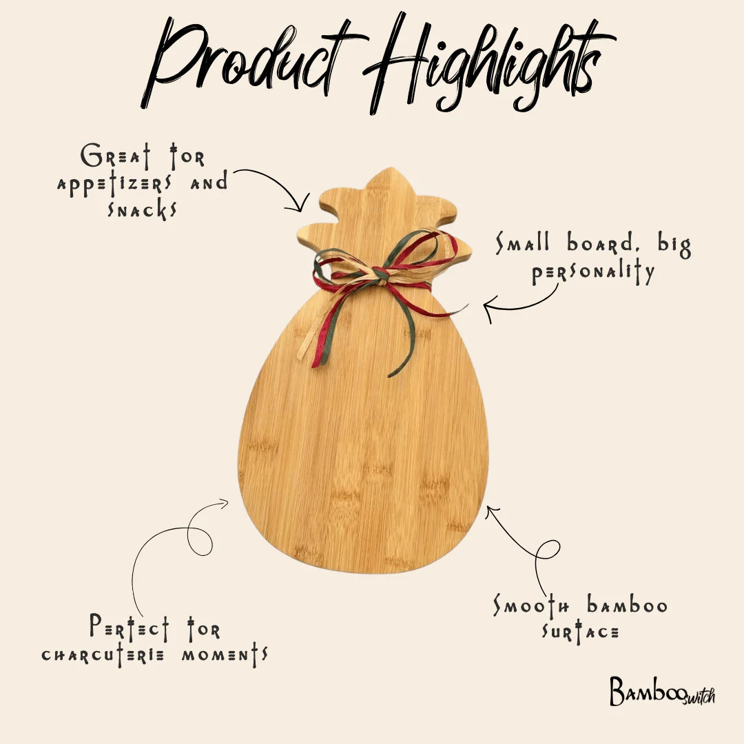 Bamboo Pineapple Cutting Board - Image 4