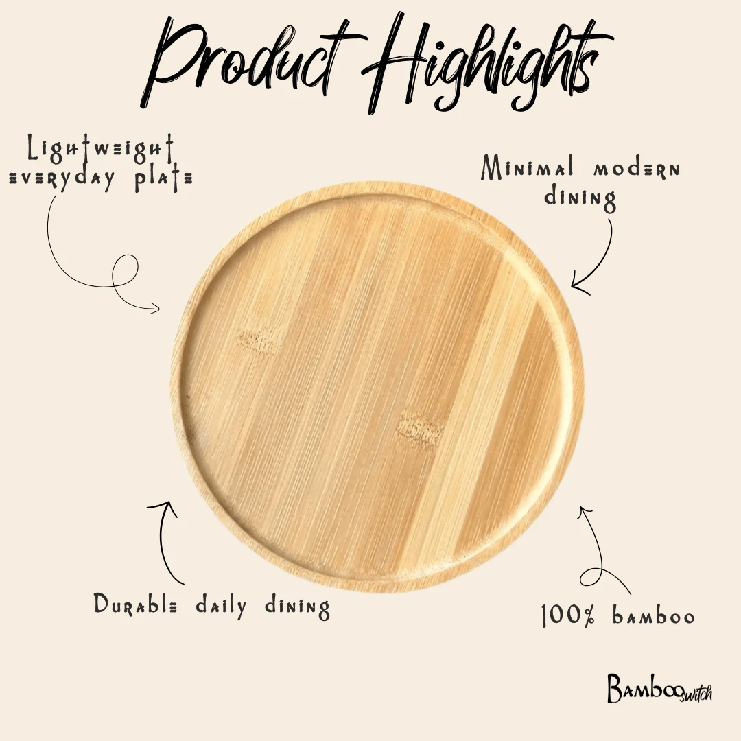 Bamboo Plate | Round - Image 3