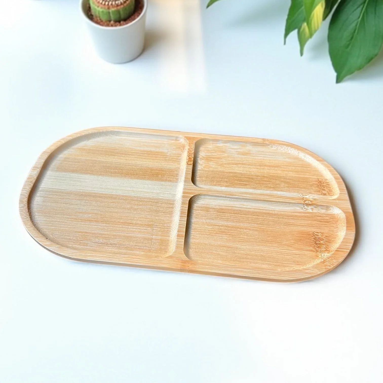 Bamboo Plate | Sectioned - Image 2