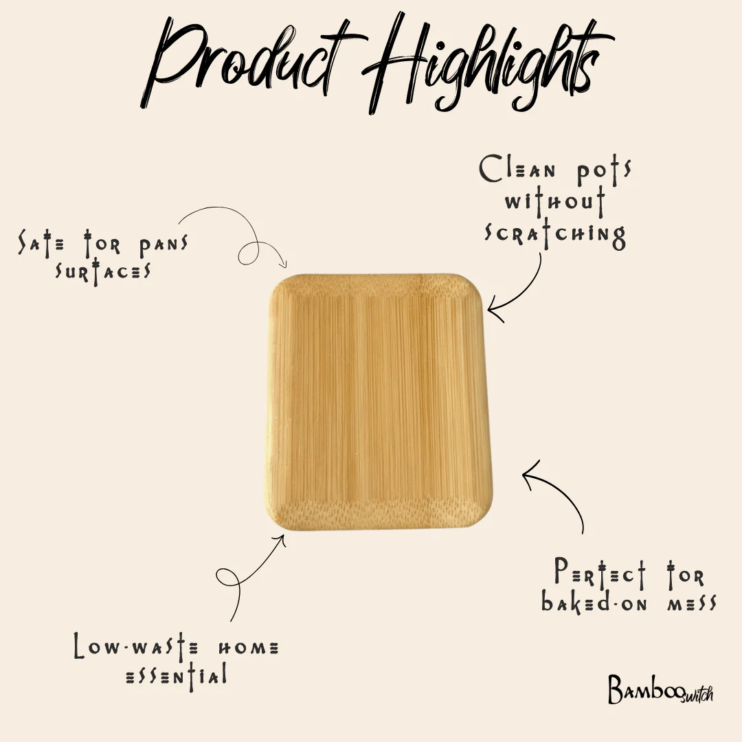 Bamboo Pot & Pan Scraper - Image 3