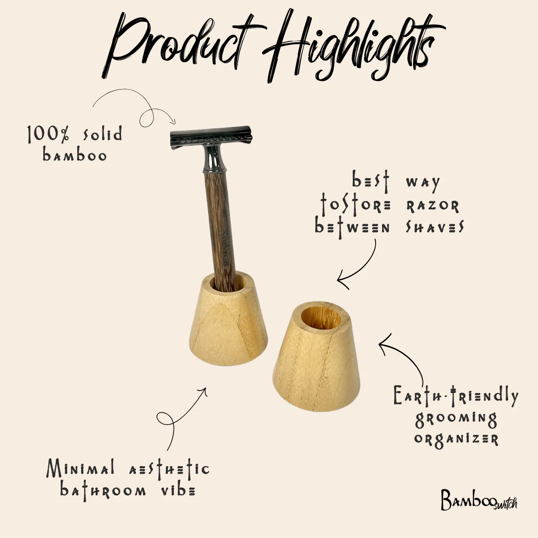 Bamboo Razor Holder - Image 3