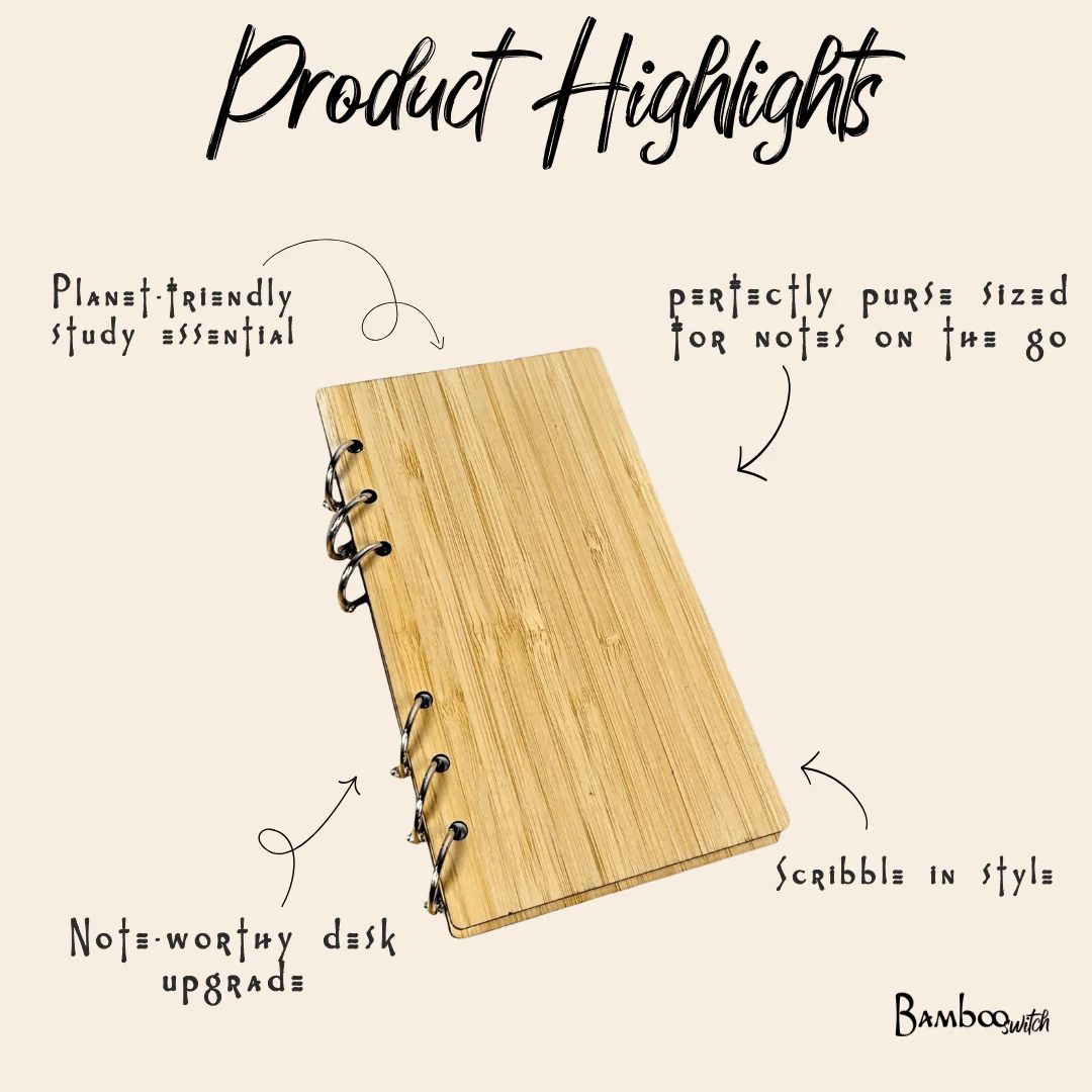 Bamboo Ringed Notebook - Image 4