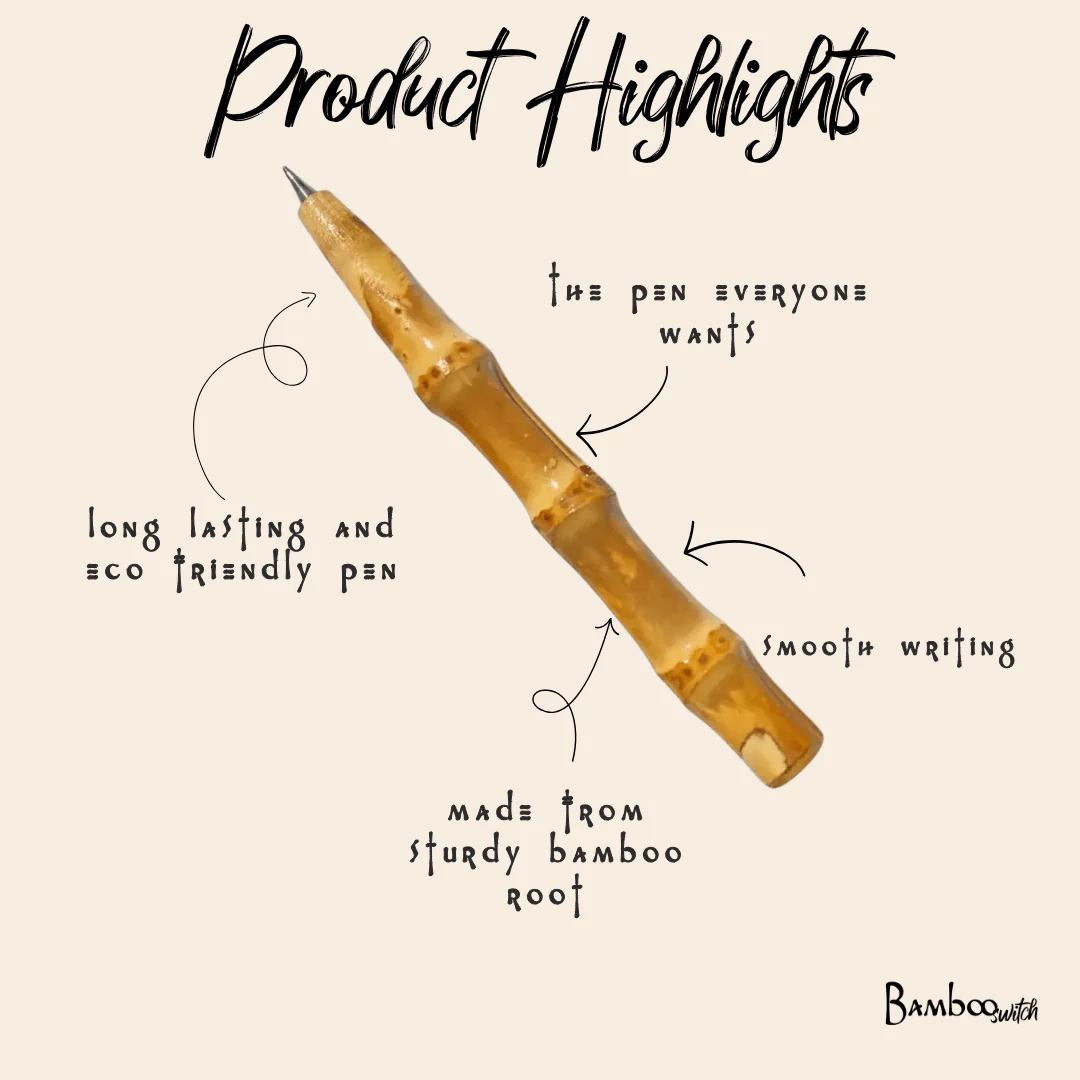 Bamboo Root Pen - Image 2