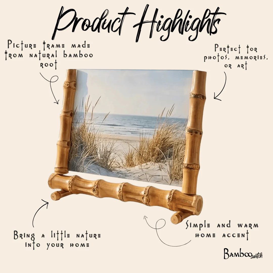 Bamboo Root Picture Frame - Image 4