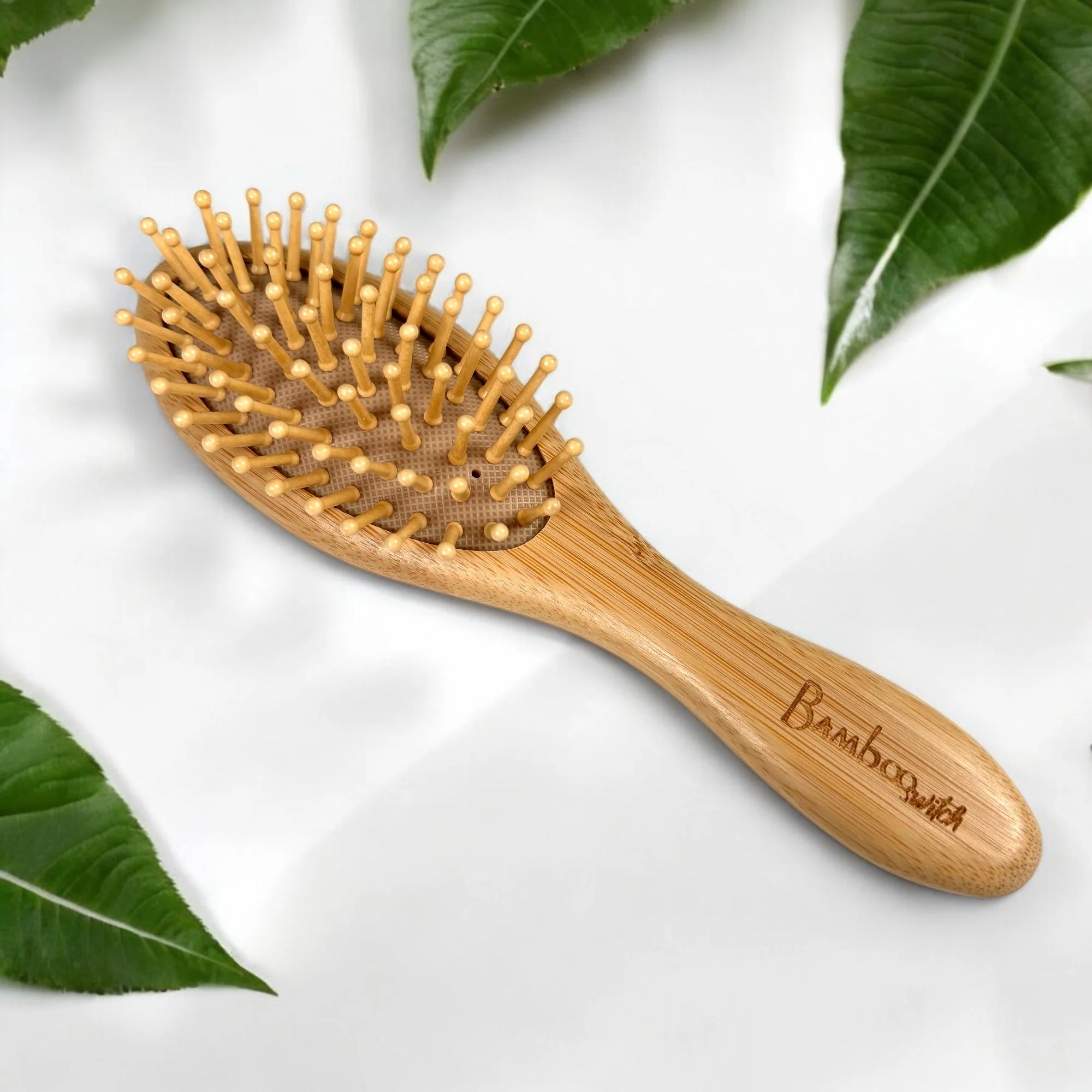 Bamboo Rounded Hair Brush | For Kids - Image 3