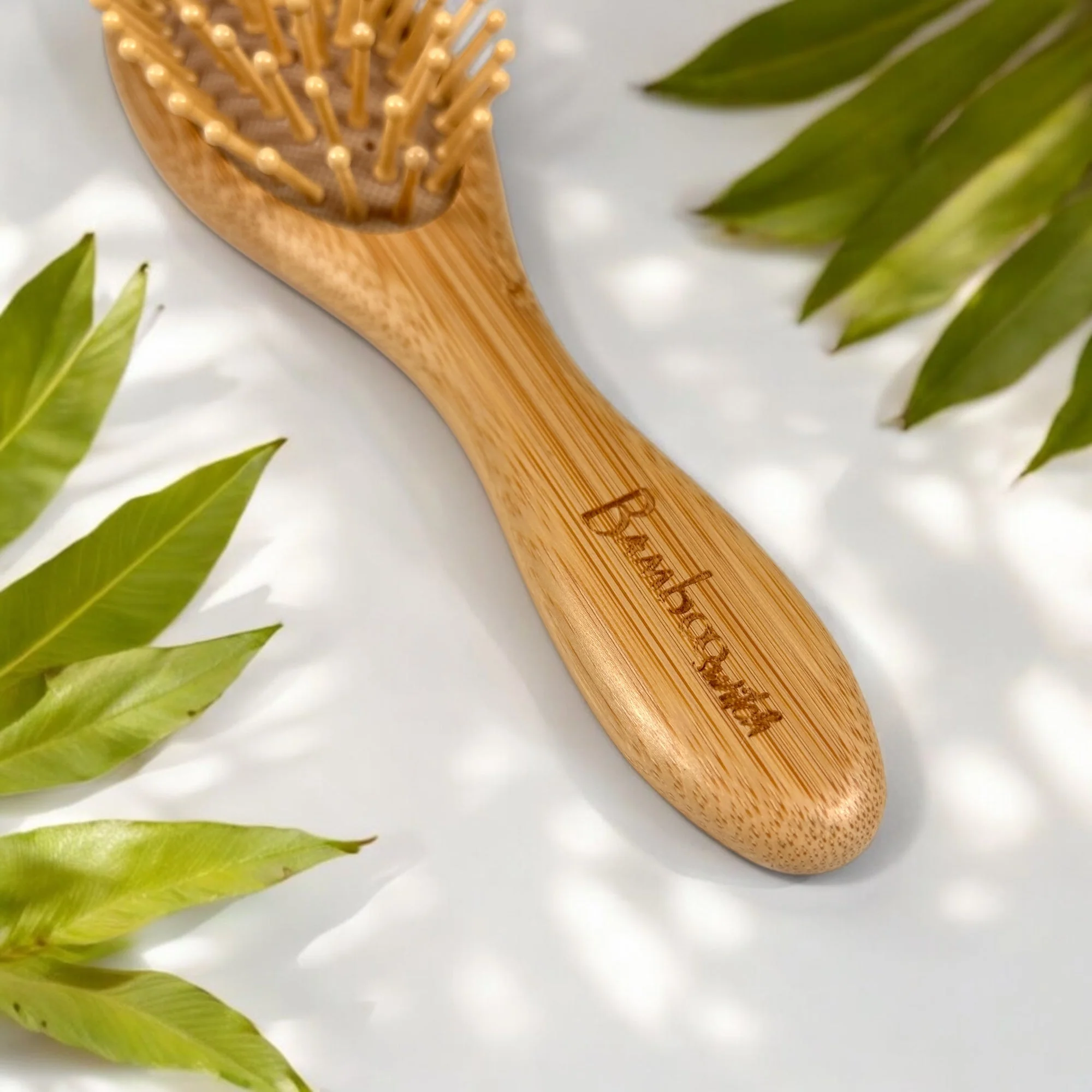 Bamboo Rounded Hair Brush | For Kids - Image 4