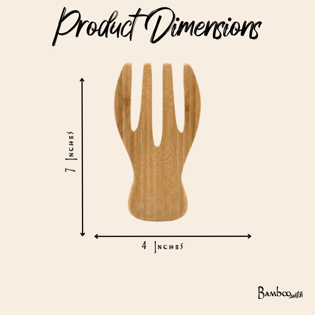 Bamboo Salad Hands | Set of 2 - Image 6
