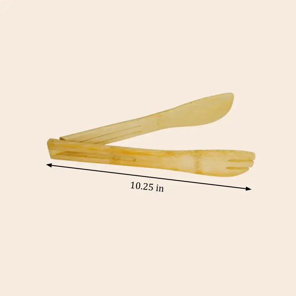 Bamboo Salad Tongs - Image 5